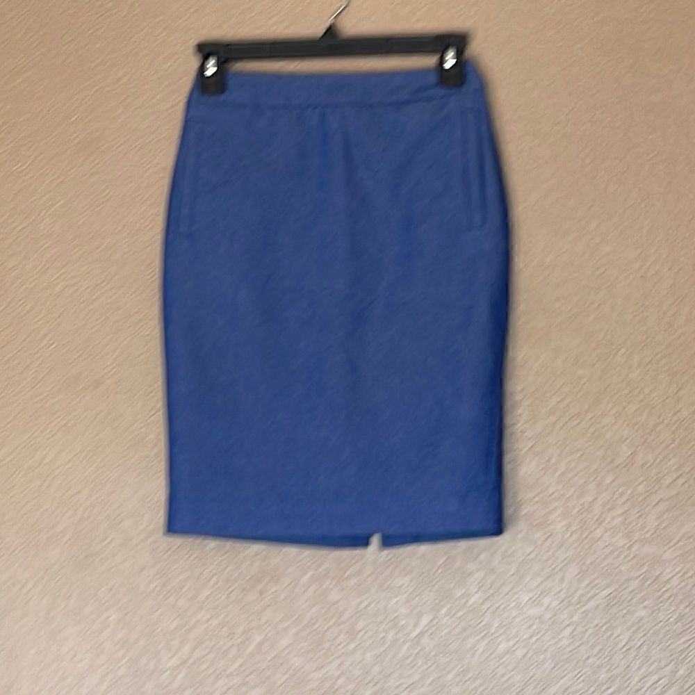 H&M blue pencil skirt size 2